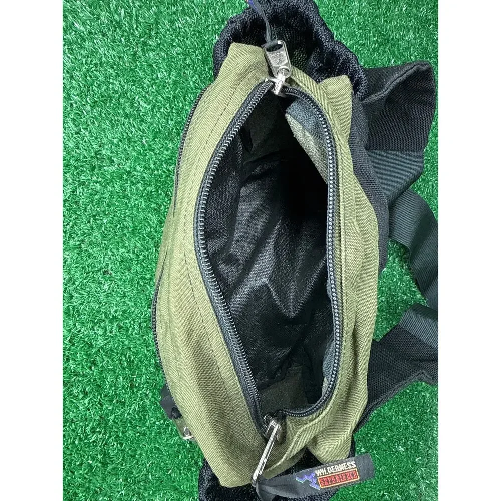 Vintage Wilderness Experience Montana Fanny Pack Green Waist Bag Hiking Camping